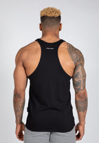 Gorilla Wear Carter Stretch Tank Top - Zwart - Aanzicht