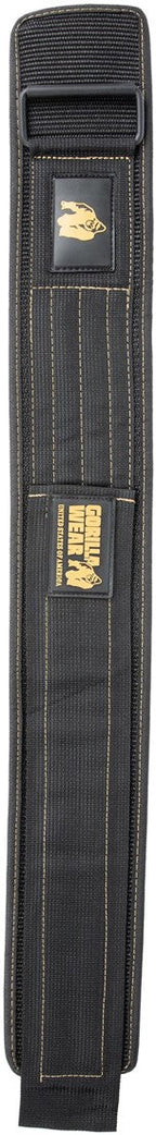 Gorilla Wear Halterriem - 4 Inch Nylon Lifting Belt - Zwart/Goud - Aanzicht