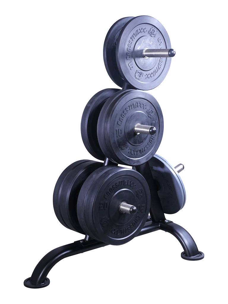 Lifemaxx LMX1030W Weightplate Rack - Halterschijf Opbergrek - 50 mm - In gebruik