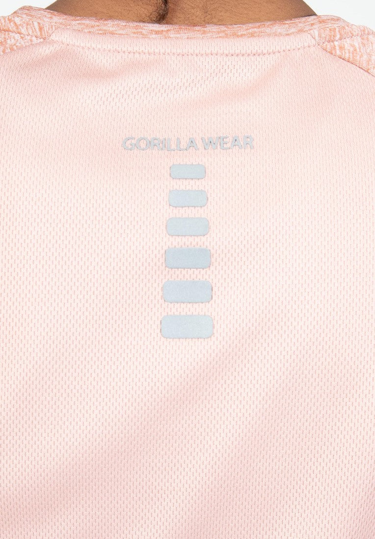 Gorilla Wear Monetta Performance T-Shirt - Zalmroze - Afbeelding 6