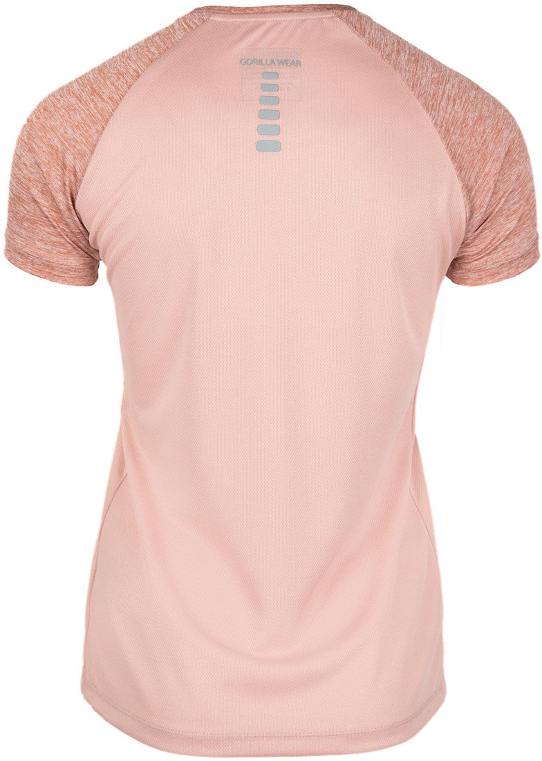 Gorilla Wear Monetta Performance T-Shirt - Zalmroze - Afbeelding 8