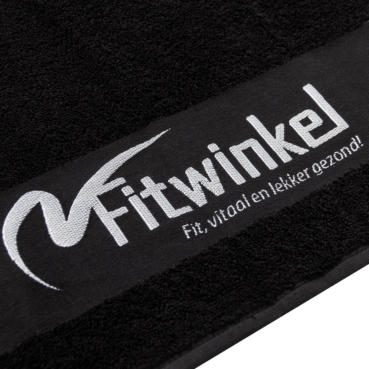 Fitwinkel Handdoek - 100 x 50 cm - Zwart - Afbeelding 5