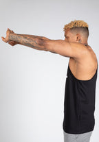 Gorilla Wear Carter Stretch Tank Top - Zwart - In gebruik