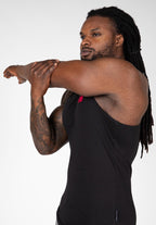 Gorilla Wear Adams Stretch Tank Top - Zwart - In gebruik
