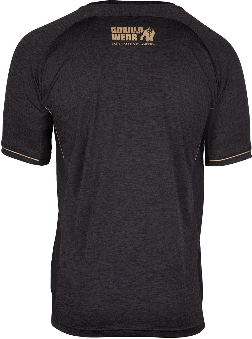 Gorilla Wear Fremont T-shirt - Zwart/Goud - Afbeelding 7
