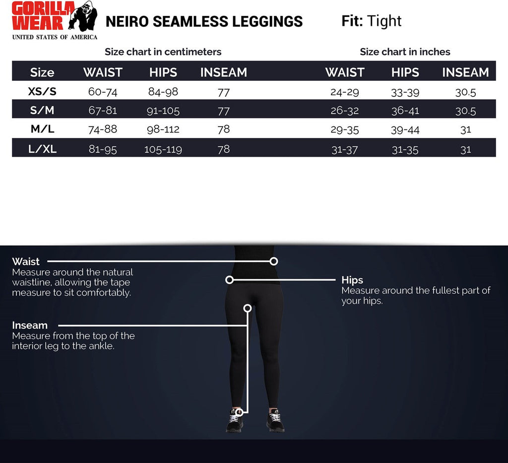 Gorilla Wear Neiro Seamless Leggings - Zwart - Afbeelding 7