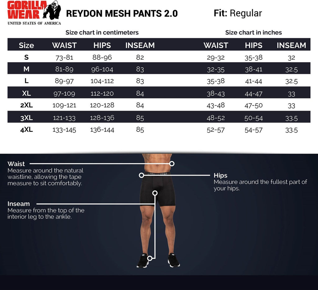 Gorilla Wear Reydon Mesh Trainingsbroek 2.0 - Zwart - Afbeelding 6