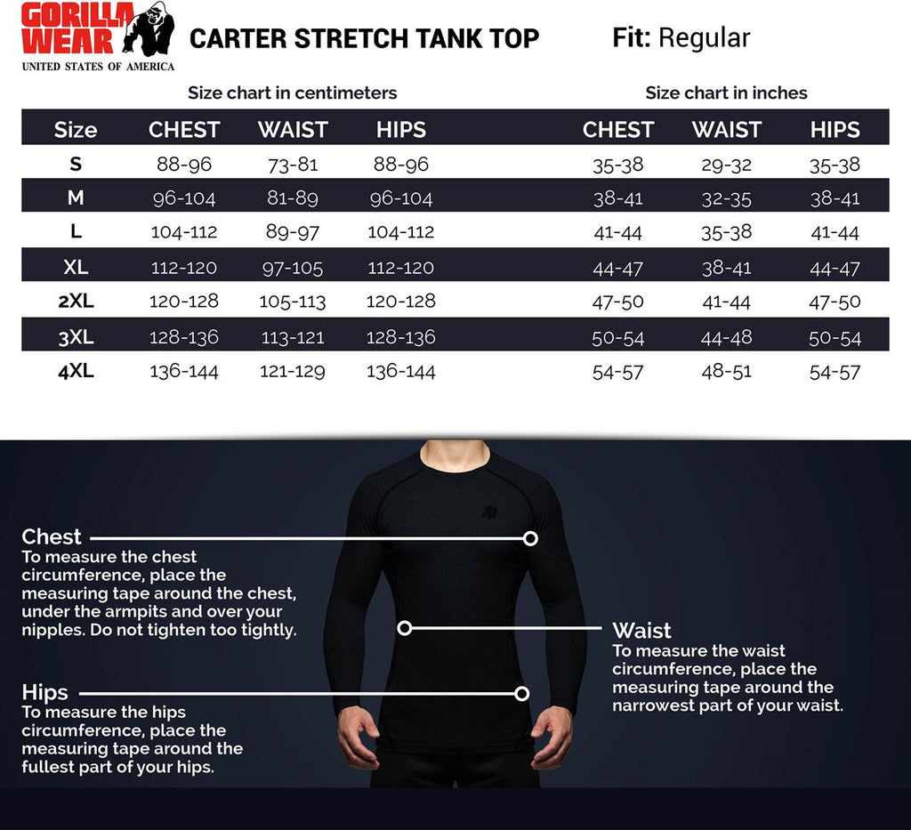 Gorilla Wear Carter Stretch Tank Top - Zwart - Afbeelding 8