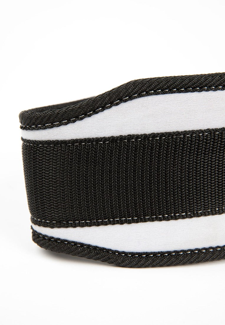 Gorilla Wear Halterriem - 4 Inch Dames Lifting Belt - Zwart/Wit - Afbeelding 5