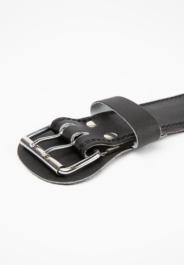 Gorilla Wear Halterriem - 4 Inch Padded Leren Lifting Belt - Zwart - In gebruik