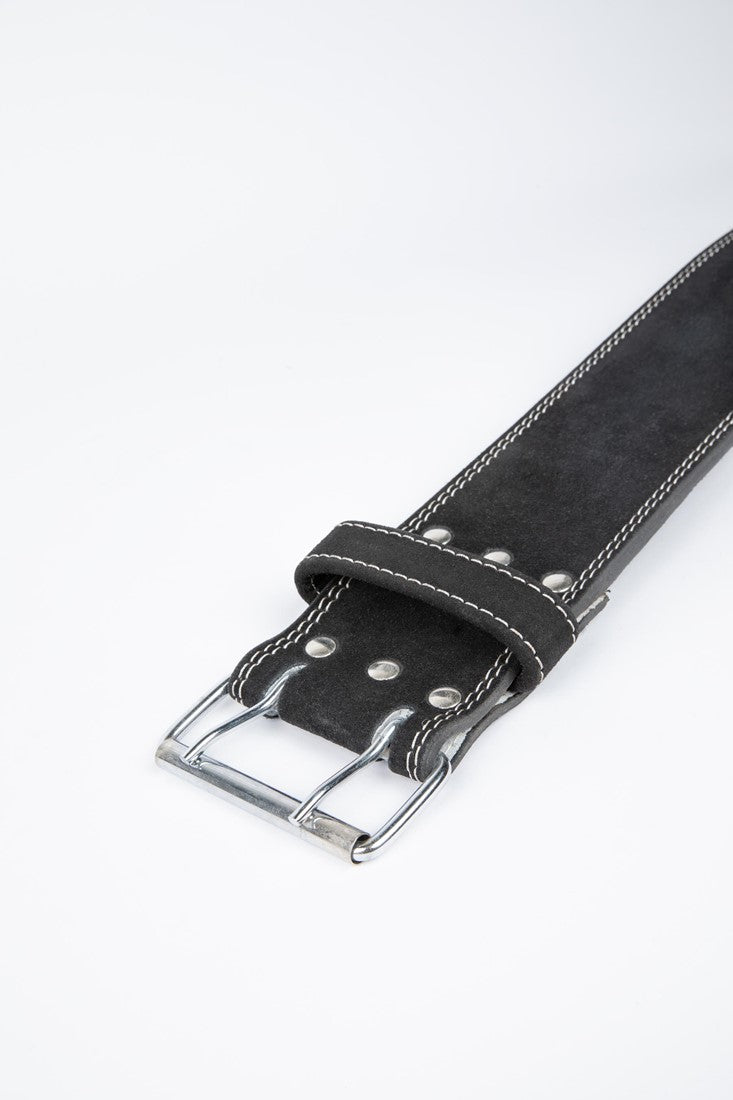 Gorilla Wear Halterriem - 4 Inch Leren Lifting Belt - Zwart - In gebruik