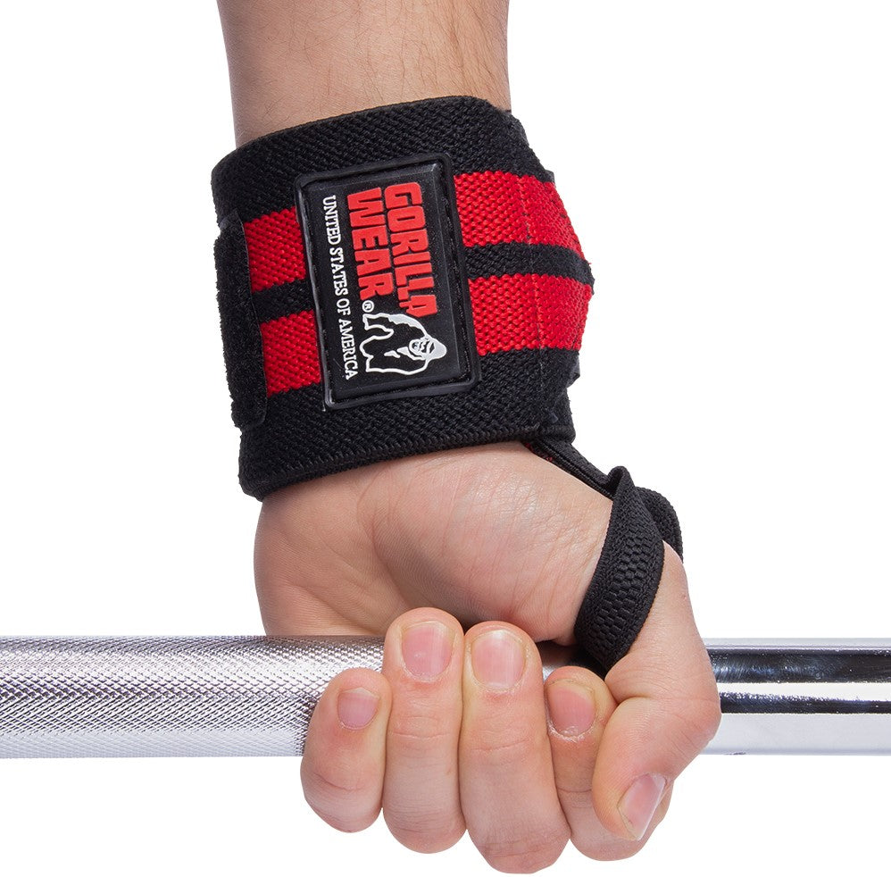 Gorilla Wear Wrist Wraps Pro - Grijs/Zwart - Detailopname