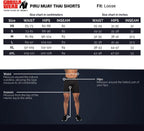 Gorilla Wear Piru Muay Thai Shorts - Wit/Zwart - Afbeelding 8