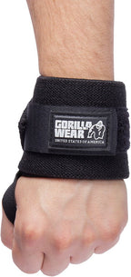 Gorilla Wear Basic Wrist Wraps - Zwart/Grijs - Afbeelding 5