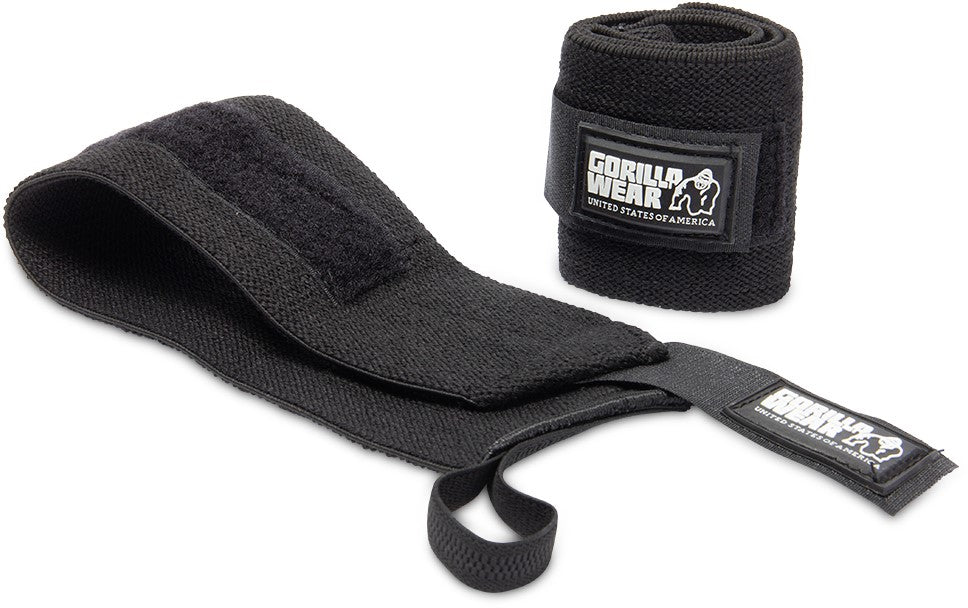 Gorilla Wear Basic Wrist Wraps - Zwart/Grijs - Afbeelding 7
