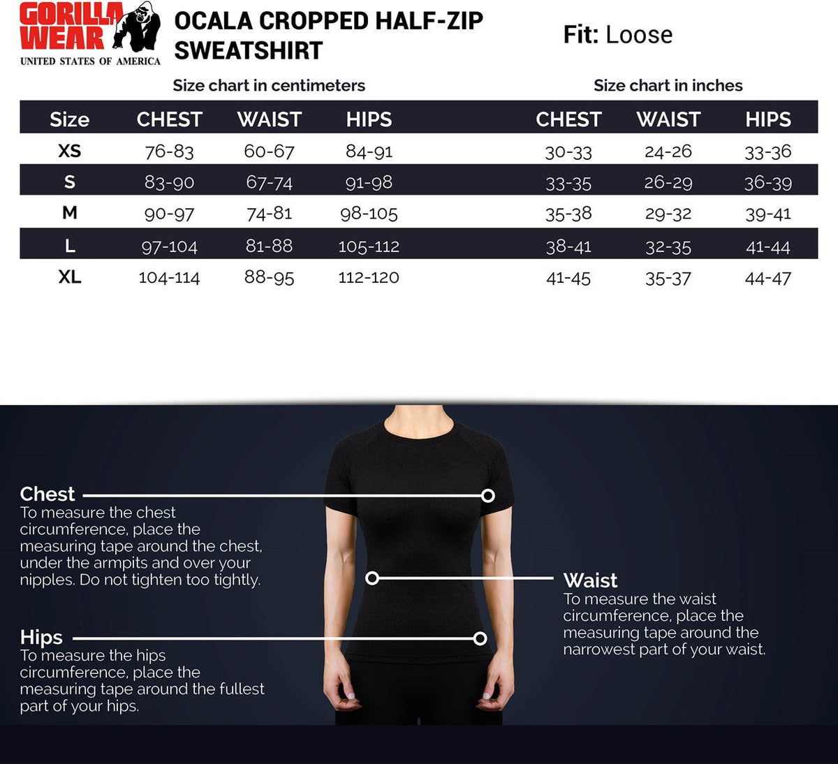 Gorilla Wear Ocala Cropped Half-Zip Sweatshirt - Grijs - Afbeelding 7