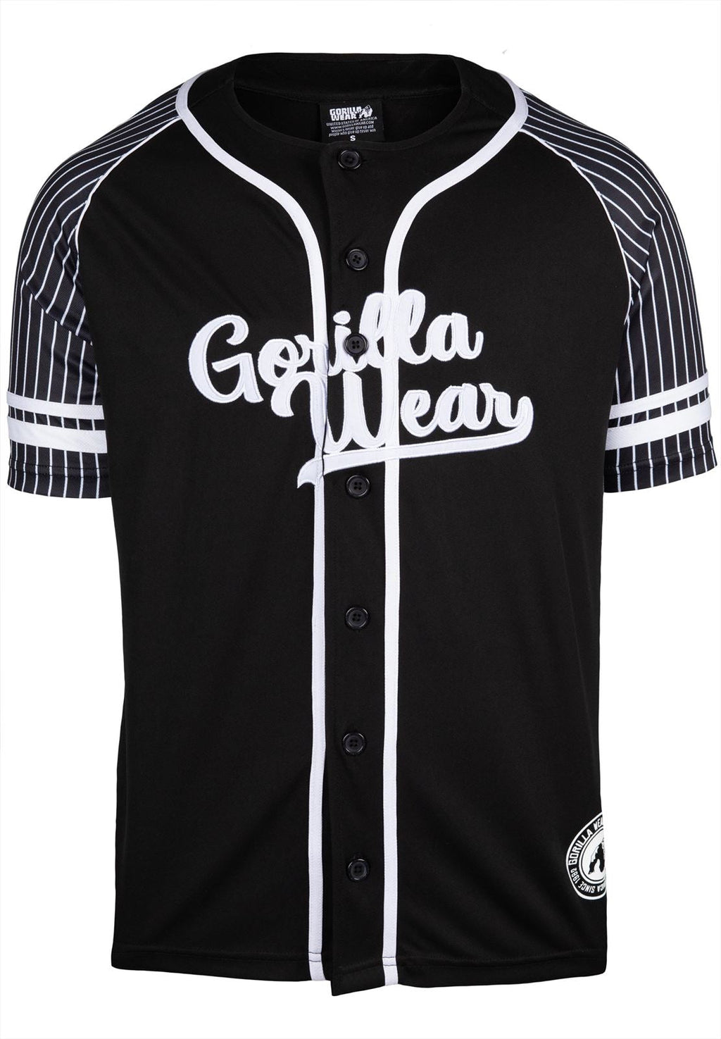 Gorilla Wear 82 Baseball Jersey - Zwart - In gebruik