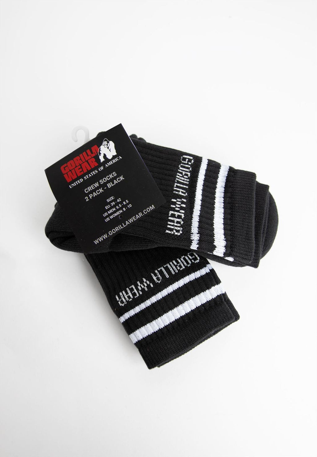 Gorilla Wear Crew Sokken 2-Pack - Zwart - Afbeelding 5