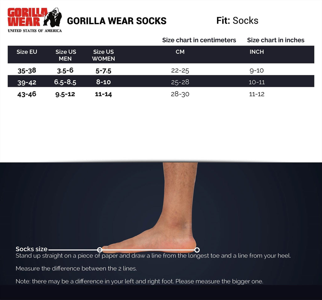 Gorilla Wear Performance Crew Sokken - Zwart - Afbeelding 5