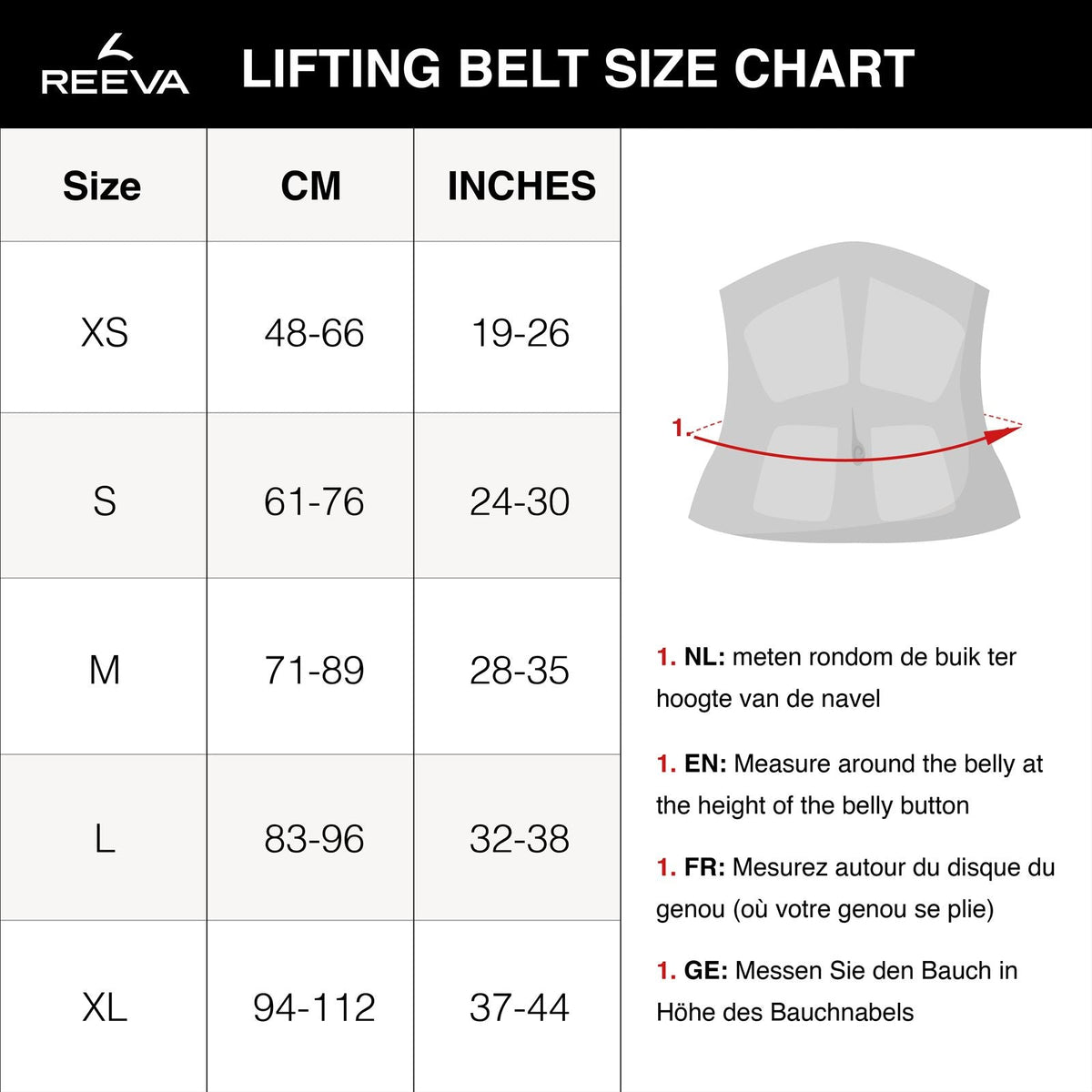 Reeva Halterriem - Neopreen Lifting Belt 2.0 - In gebruik