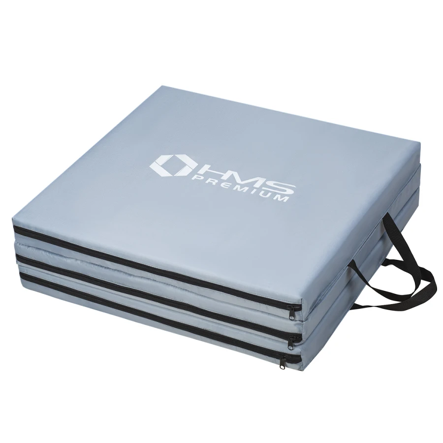 HMS Premium Opvouwbare Fitness Mat - Grijs - Detail
