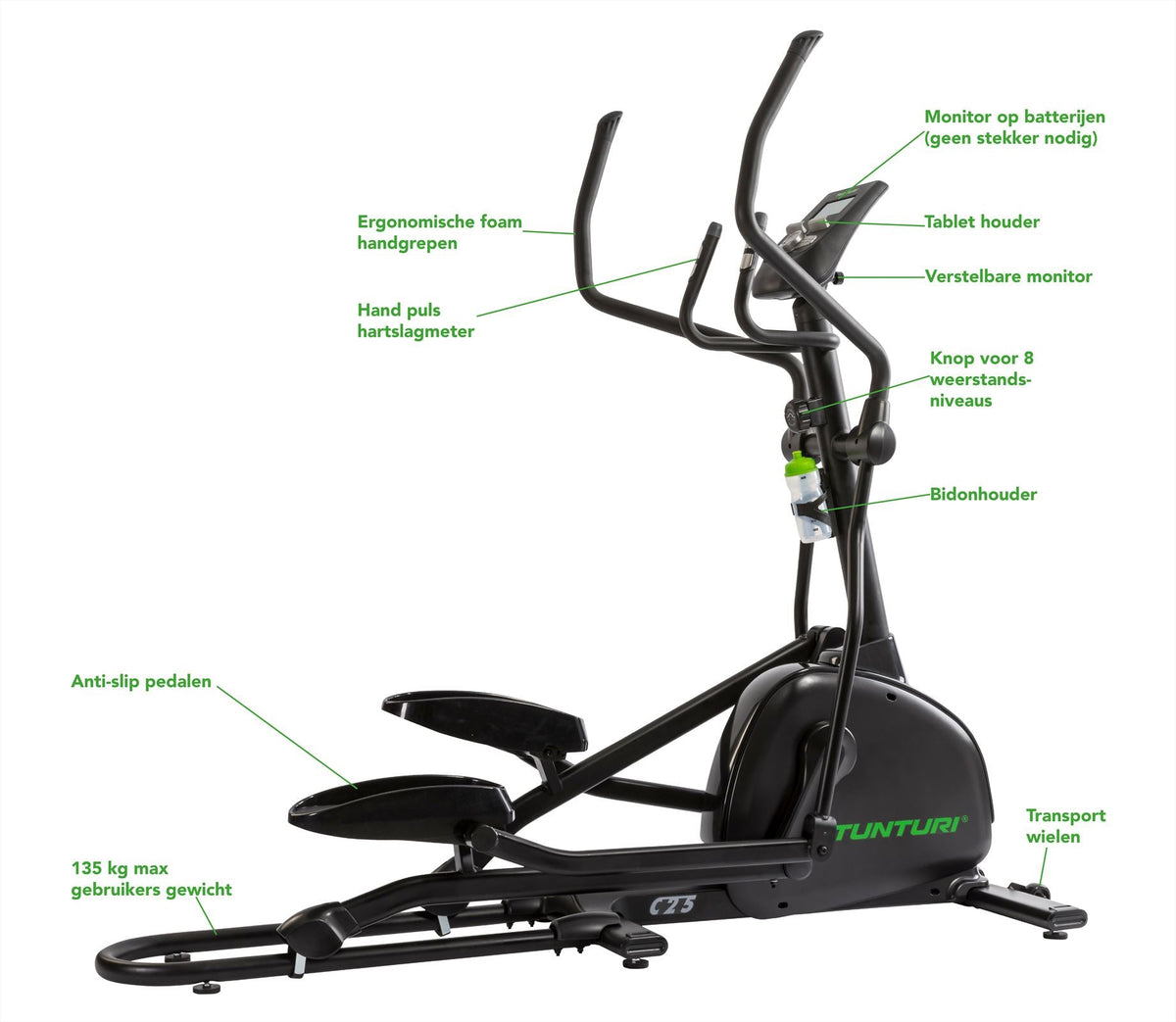 Tunturi Competence C25-F Crosstrainer - Detail
