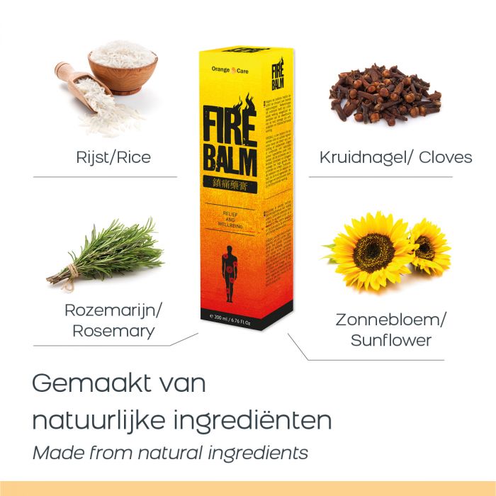 Orange Care FireBalm Warmtecrème - Detail