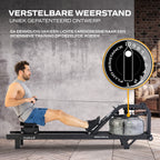 Fluid Rower Neon Pro XL Roeitrainer - Mat Zwart - Detail