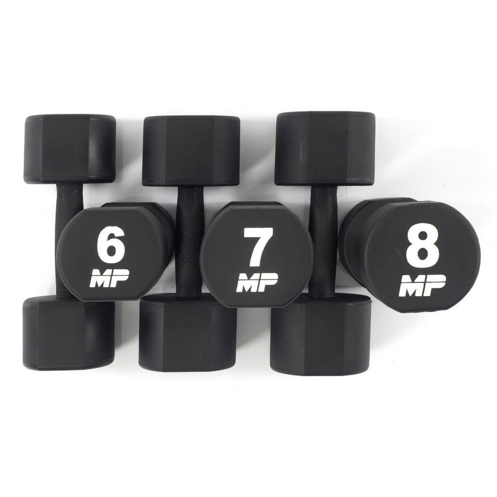 Muscle Power PU Dumbbell Set - 2 x 1 t/m 10 kg - Detail