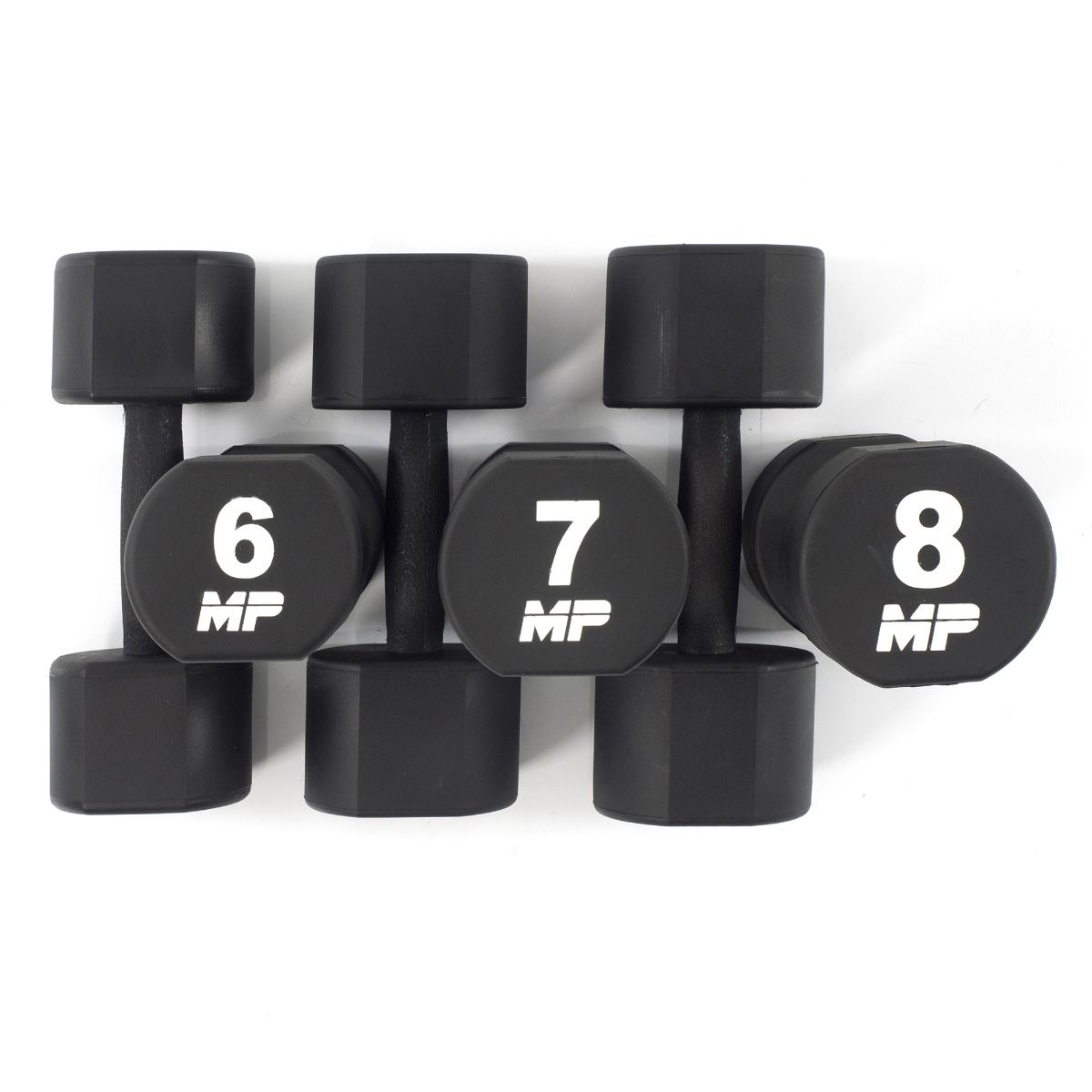 Muscle Power PU Dumbbell Set - 2 x 1 t/m 10 kg - Detail