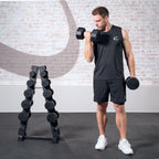Centr Dumbbell Toren met 12-delige dumbbellset - 4 t/m 14 kg - Detail