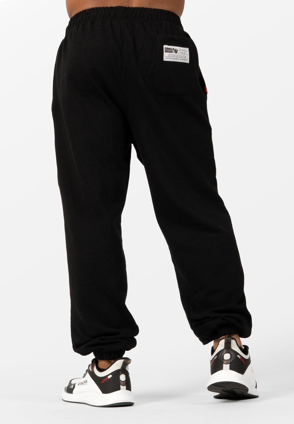 Gorilla Wear Classic Oversized Sweatpants - Zwart - Detail