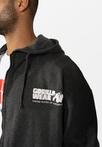 Gorilla Wear Classic Oversized Vest - Donkergrijs Gemeleerd - Detail