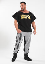 Gorilla Wear Classic Work Out Top - Zwart/Goud - Detail