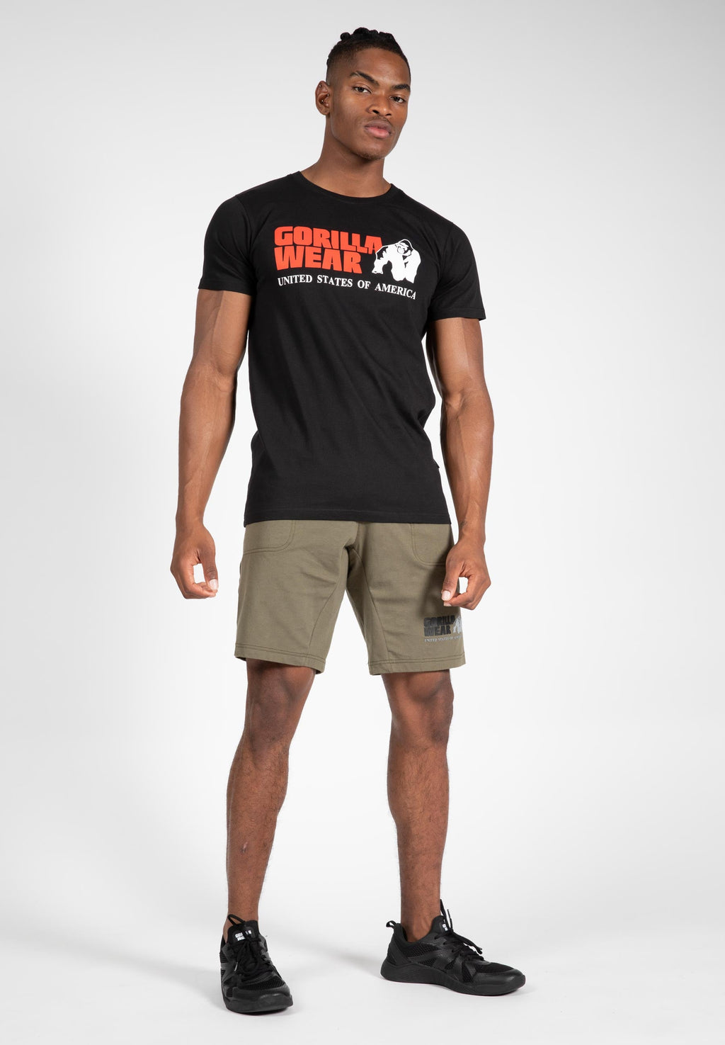 Gorilla Wear Classic T-shirt - Zwart - Detail