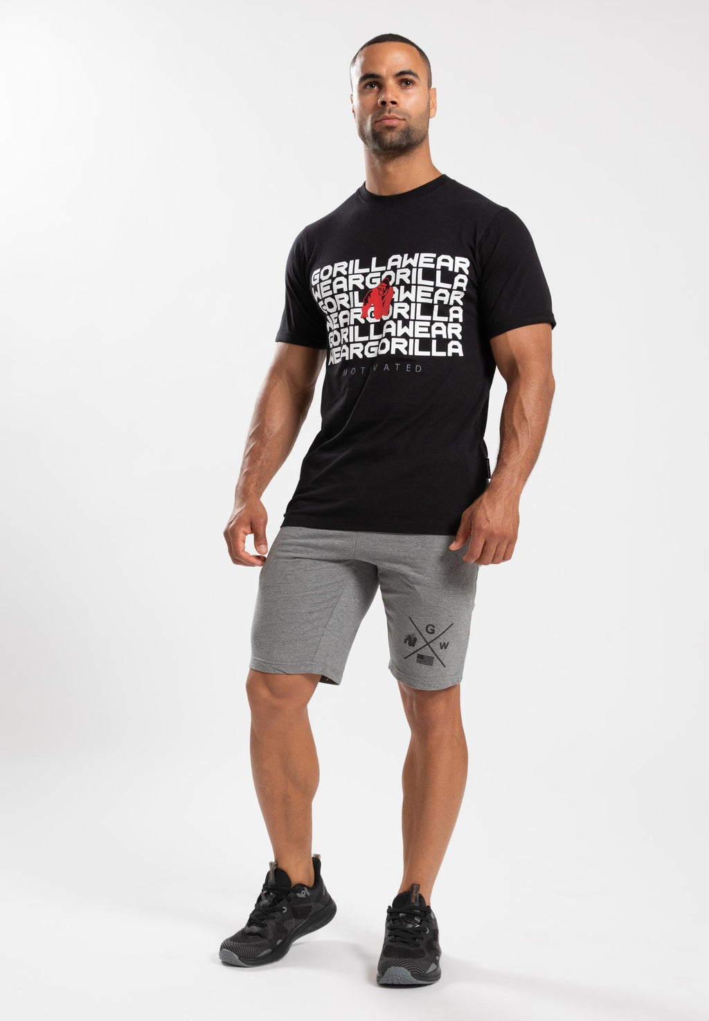 Gorilla Wear Bradley T-shirt - Zwart - Detail