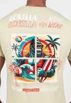 Gorilla Wear Santa Cruz T-shirt - Lichtgroen - Detail