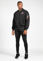 Gorilla Wear Covington Bomber Jacket - Zwart - Detail