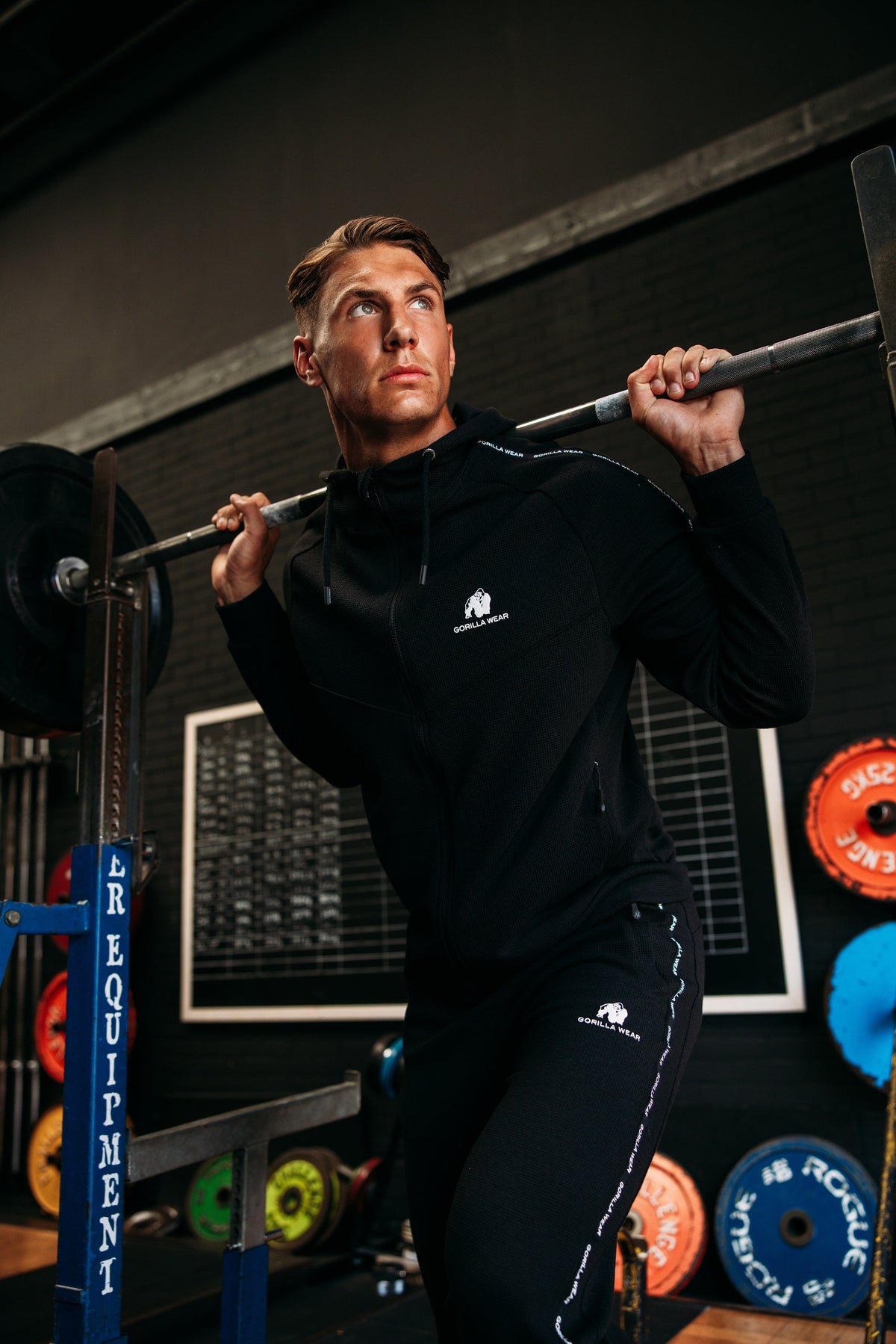 Gorilla Wear Harvey Trainingsjas - Zwart - Detail