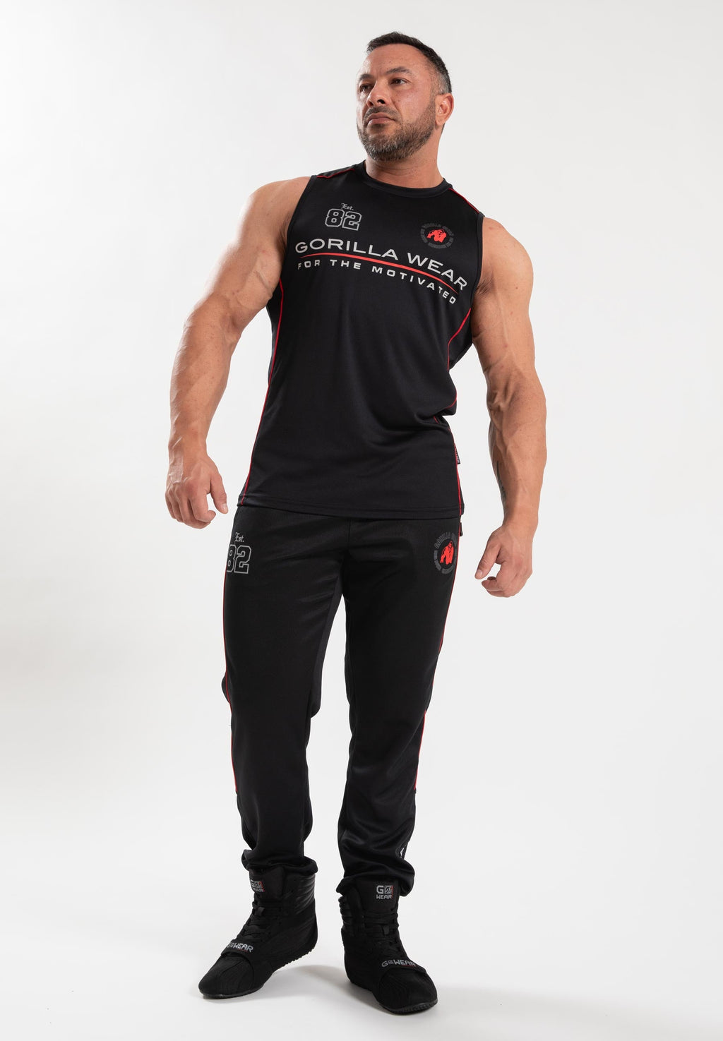 Gorilla Wear Broxton Trainingsbroek - Zwart - Detail