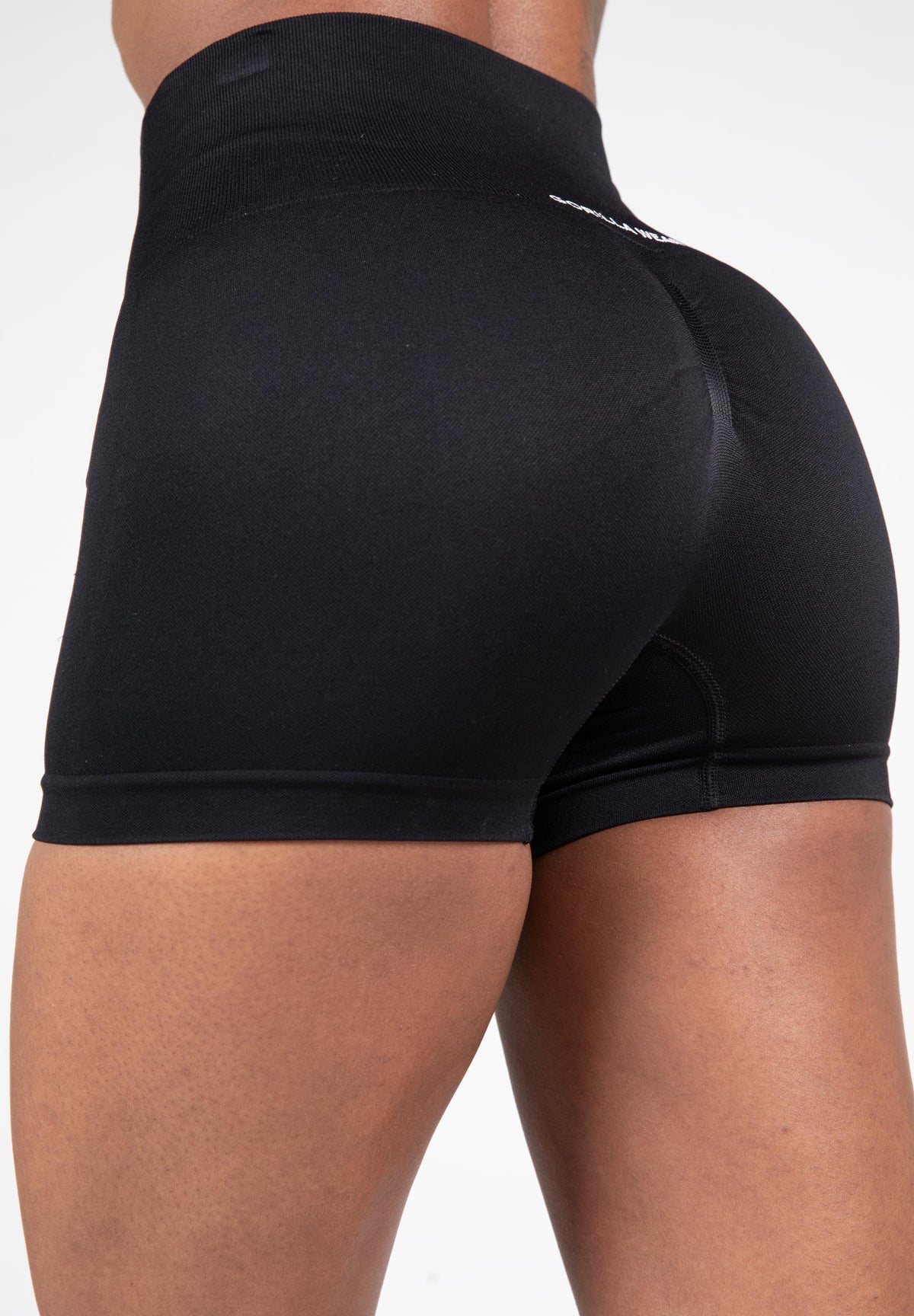 Gorilla Wear Quincy Seamless Shorts - Zwart - Detail