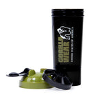 Gorilla Wear Shake Beker - 500 ml - Zwart/Legergroen - Detail
