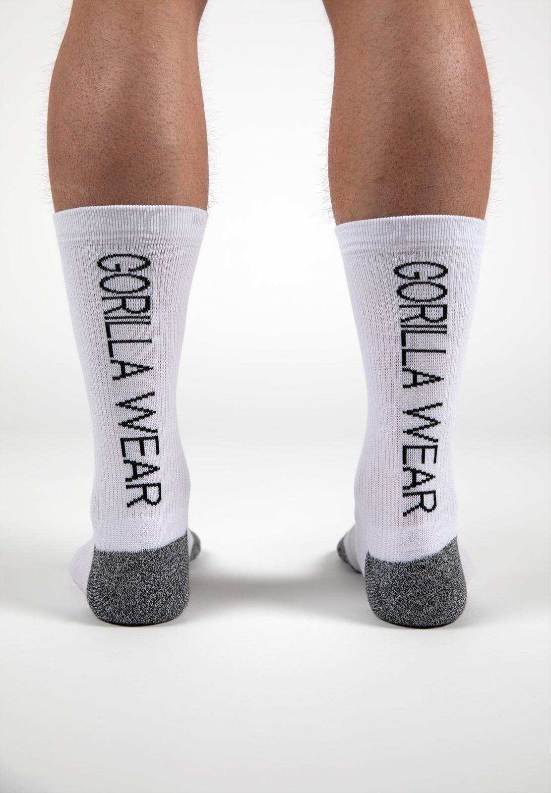 Gorilla Wear Performance Crew Sokken - Wit - Detail