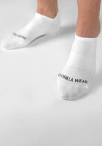Gorilla Wear Enkelsokken 2-Pack - Wit - Detail