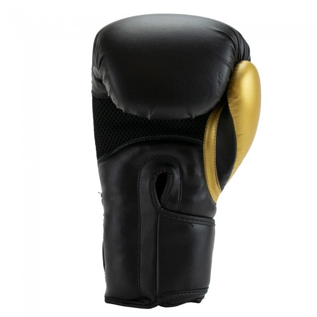 Super Pro Combat Gear Ace (Kick)Bokshandschoenen - Zwart/Goud - Detail