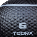 Toorx Fitness Medicine Ball - Zwart/Oranje - 4 kg - Detail
