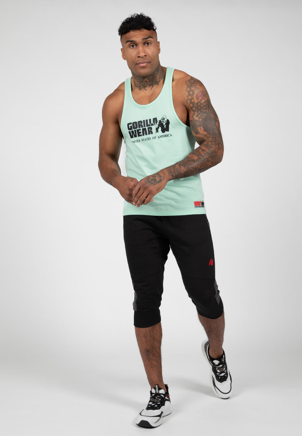 Gorilla Wear Classic Tank Top - Mint - Detail