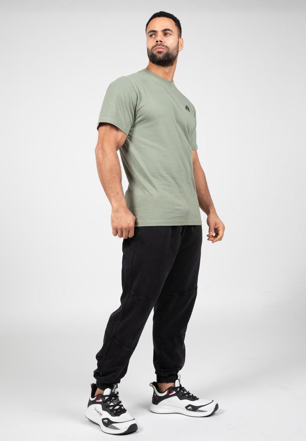Gorilla Wear Curtis Joggingbroek - Washed Grijs - Detail
