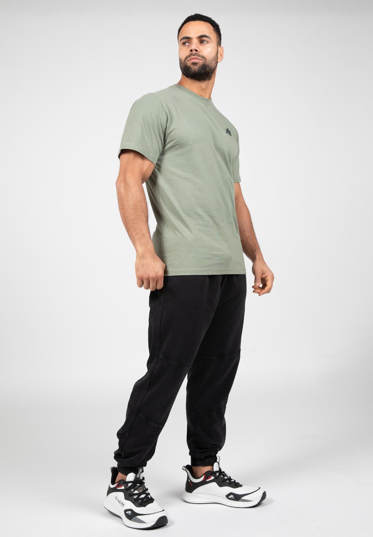 Gorilla Wear Curtis Joggingbroek - Washed Grijs - Detail