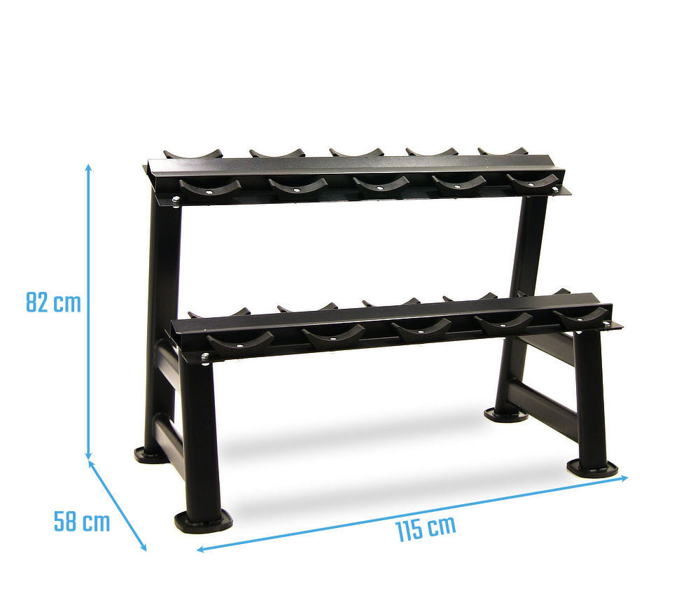 Muscle Power Dumbbellrek voor 5 Sets - Detail